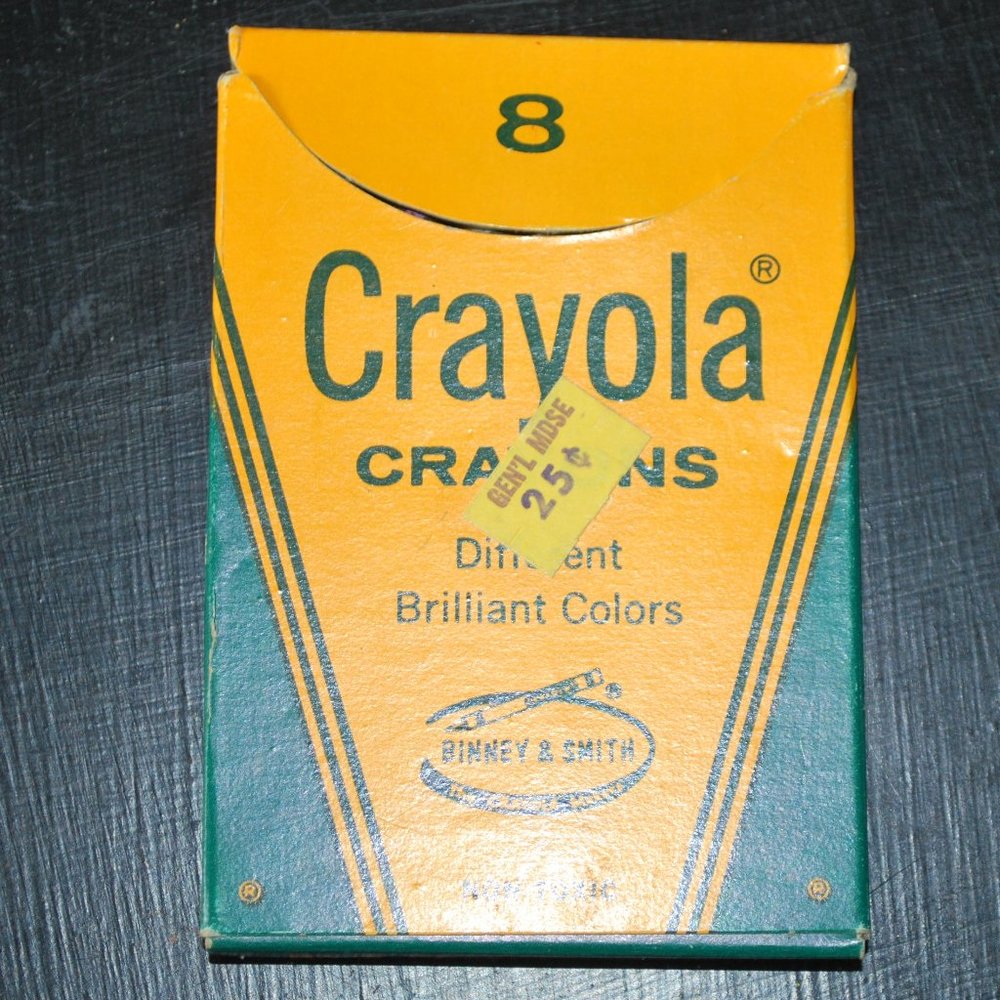 Vintage Crayola Crayons Brilliant Colors Old Stock
